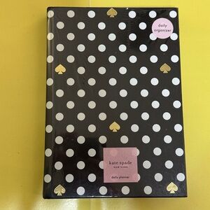 Kate Spade Daily Planner /Daily Organizer Polka Dot BNWT undated